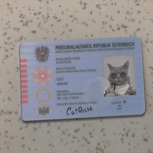 Austria Identity Card Template